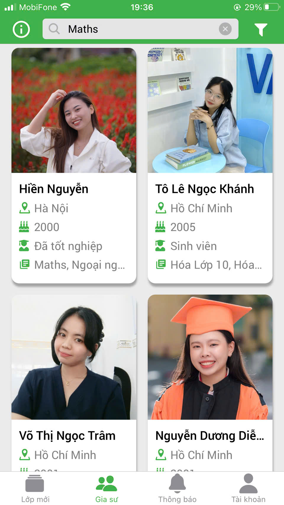 học kèm maths science
